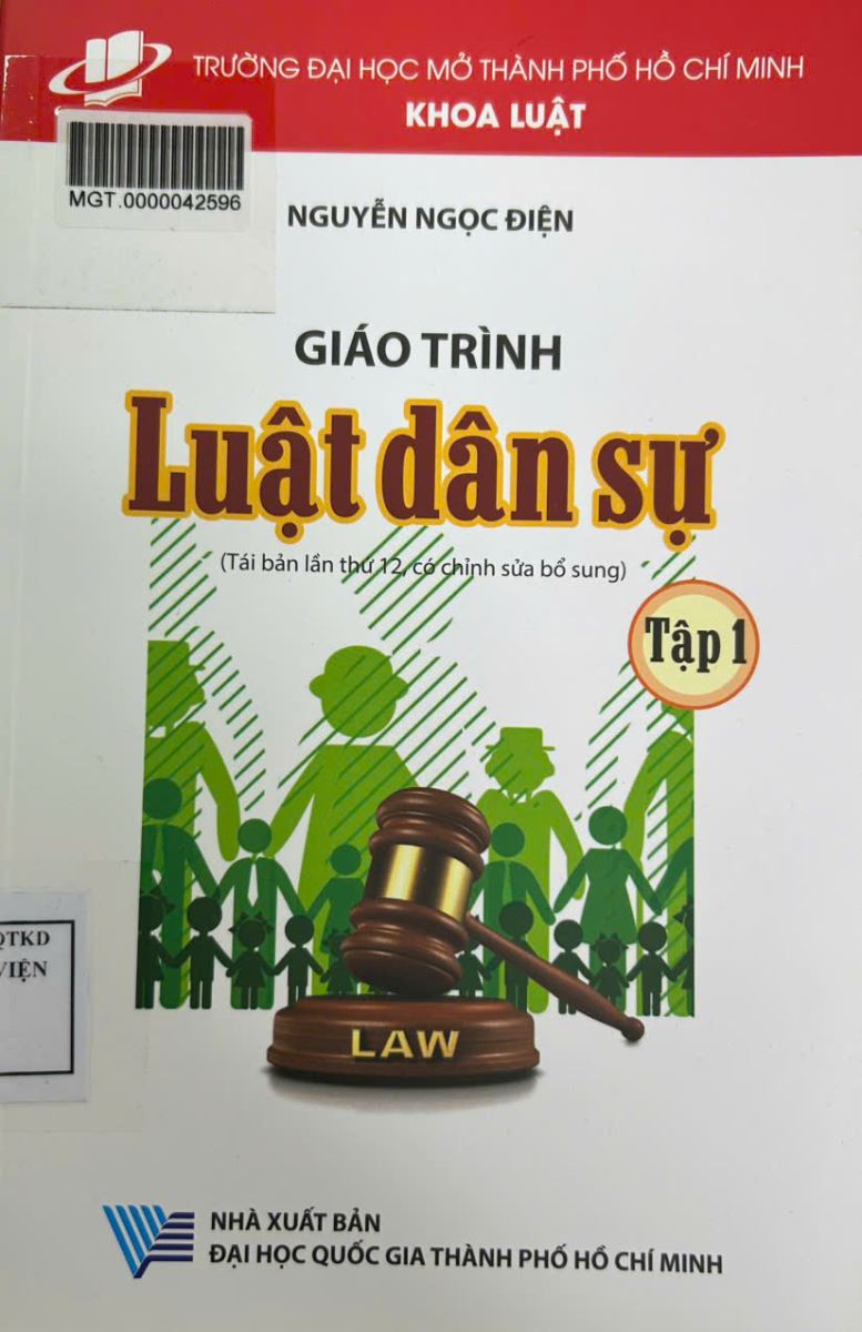 Giáo trình Luật Dân sự - Tập 1